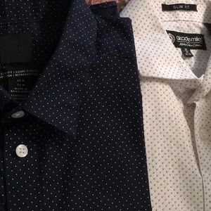 Men two shirt bundle 1 Akademiks 1 H&M both long sleeve slim fit both Me…